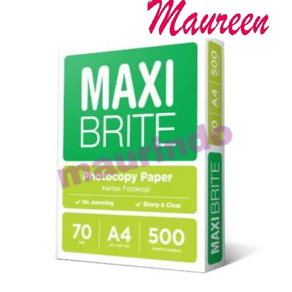 

[✅COD] Kertas HVS MAXI BRITE A4 70gr Copy Paper Kertas Fotocopy 1 RIM 500 lbr