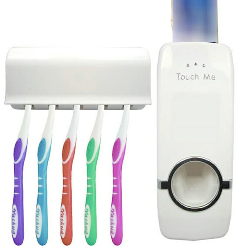 Toothpaste Dispenser Odol &amp; Brush Set / Pasta Gigi Dan Tempat Sikat Gigi 2148