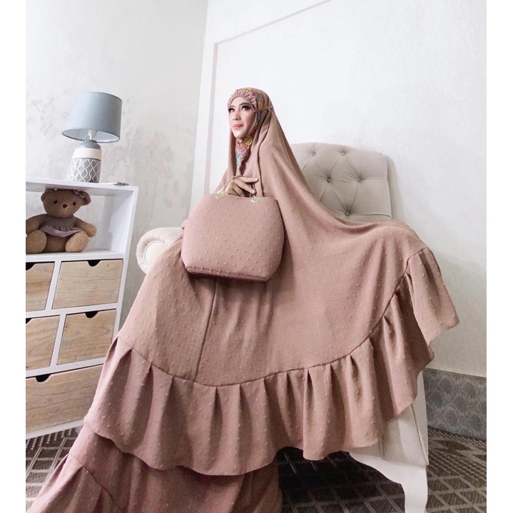 Mukena Rubia/Mukena Tas Behel/Mukena Seserahan/Mukena Cantik/Mukena COD/shopeepaylater