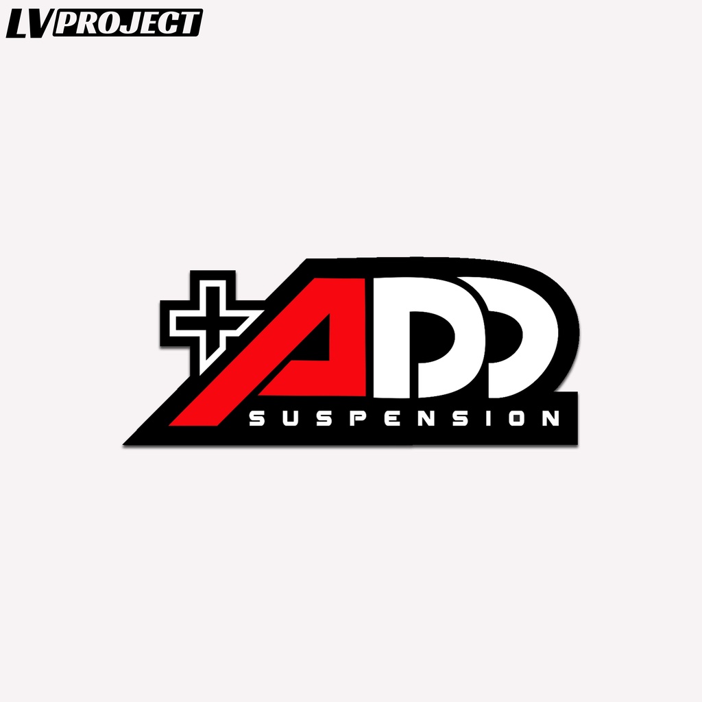 Stiker Shock ADD+ Suspension Ukuran 7cm Sticker Motor Skok Add