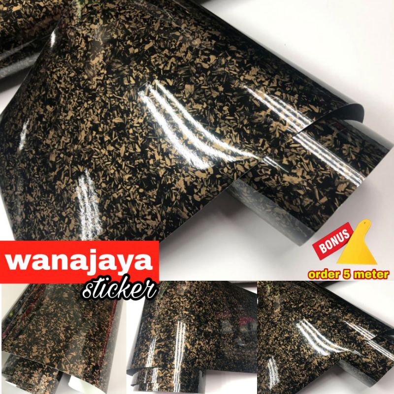 stiker skotlet motor carbon forged / skotlet karbon forged / stiker carbon 3d / skotlet carbon 5d