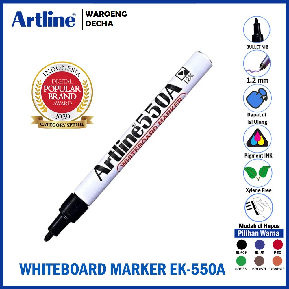 

SPIDOL PAPAN TULIS Artline 500A W/B Marker EK-500A