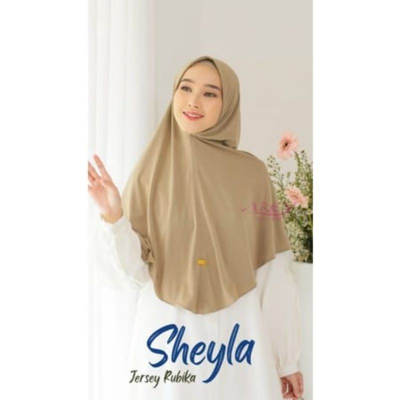 [ Original Arey ] SHEYLA ••hijab instan non pad••hijab simple••hijab instan jersey rubika