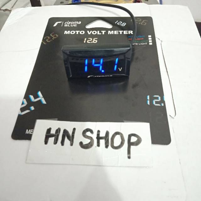 VOLT METER AKI RIZOMA VOLT METER PENGUKUR AKI RIZOMA WARNA BIRU