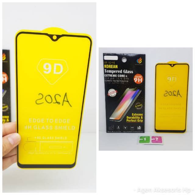 KOREAN Tempered Glass Samsung A20s 6.4&quot; FULL SCREEN Anti Gores Kaca Samsung A20S A207 FULL LAYAR