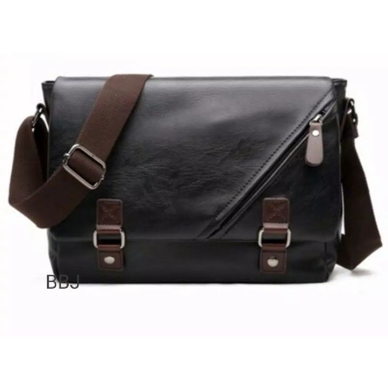 tas selempang jonh kulit laptop pria