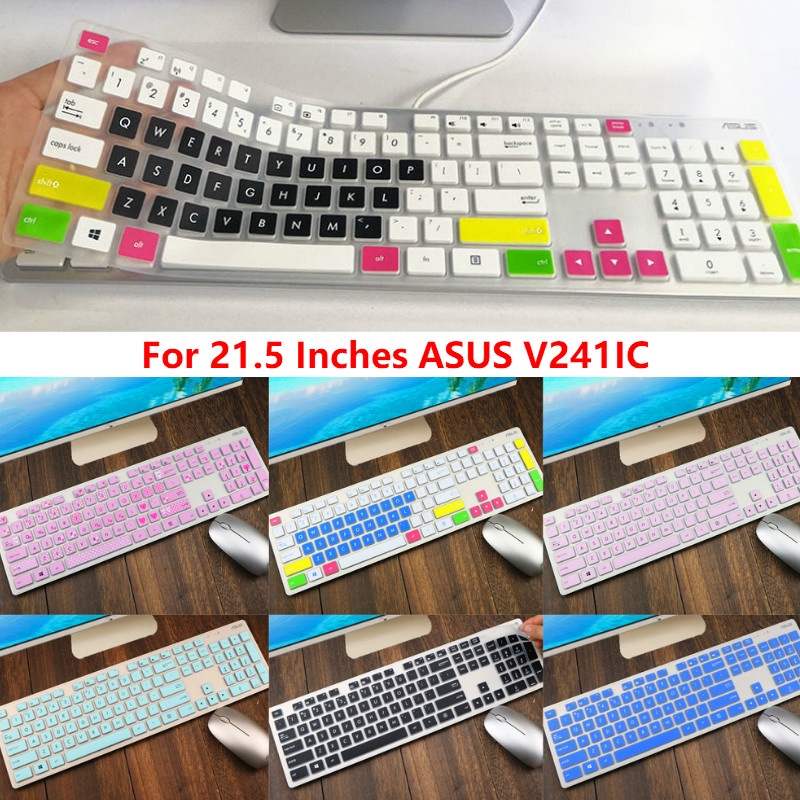 For 21.5 Inches ASUS V241IC Soft Ultra-thin Silicone Laptop Keyboard Cover Protector