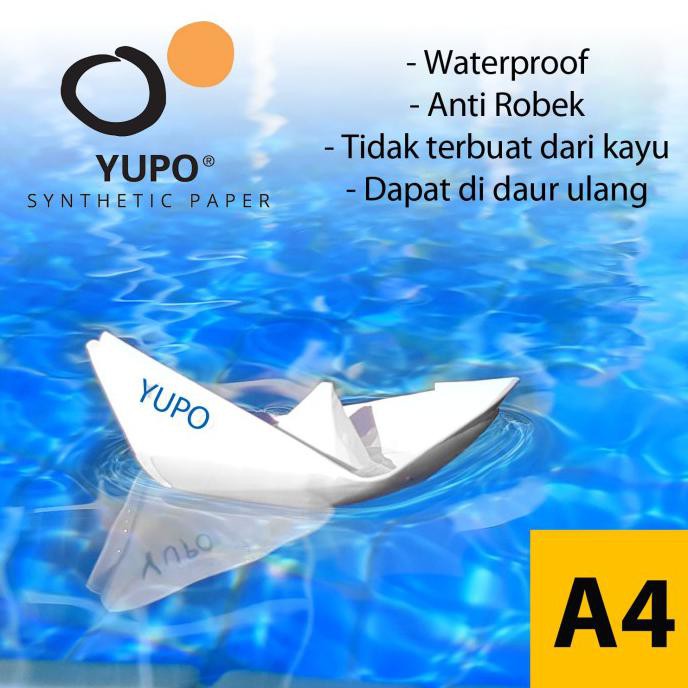 

Yupo Blue 150 YPI - A4 Kertas Anti Air, Anti Robek Waterproof