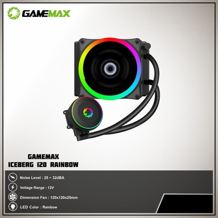 Gamemax ICEBERG 120 Rainbow ARGB Water Cooling System