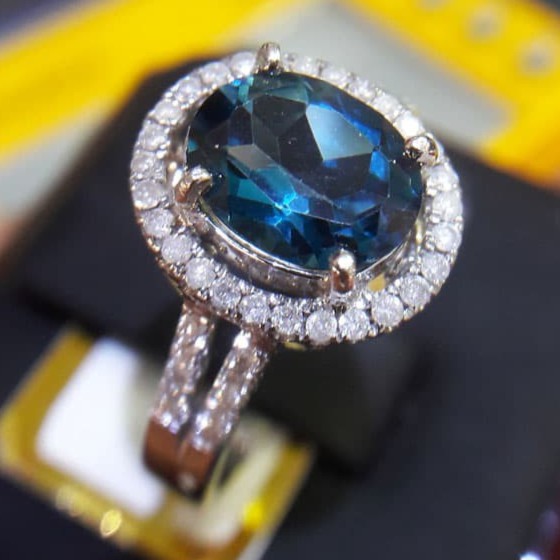 Cincin Wanita Kawin Nikah Original Emas Gold 18k Berlian Diamond Eropa Putih Asli DK1552