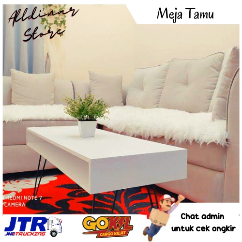 Meja Sudut Nakas Coffee Table Rias Cafe Lesehan Murah Minimalis Modern 100x35 cm Hairpin Furniture
