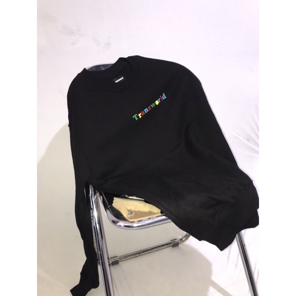 CREWNECK TRANSWORLD MULTI COLLOR BLACK