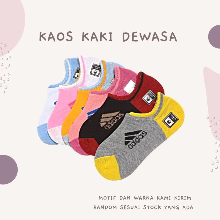 Kaos Kaki Pendek Wanita Fashion Import - Short Sock Wanita Semata Kaki - Kaos Kaki Olahraga Unisex