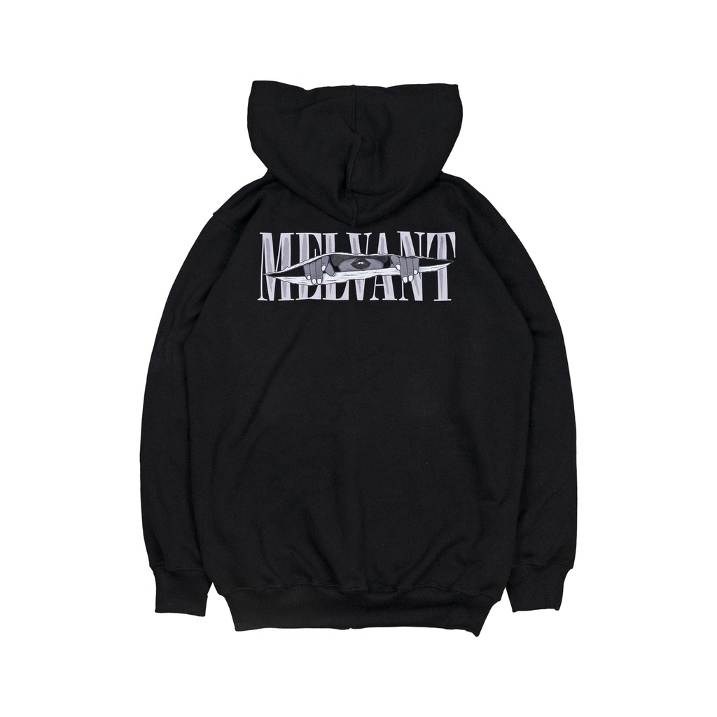 MZH DARELL BLACK - MELVANT ZIPPER HOODIE