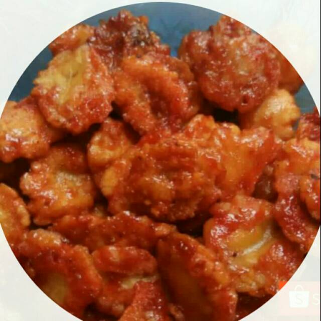 

Emping melinjo balado pedas manis/1kg