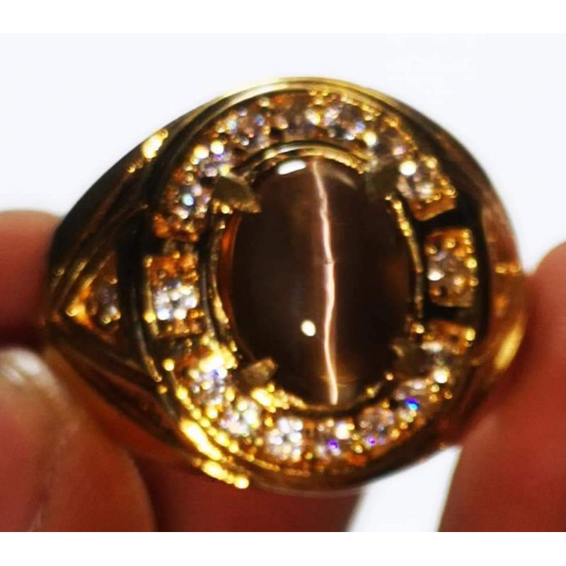 Batu permata natural cat eye silimanite srilanka