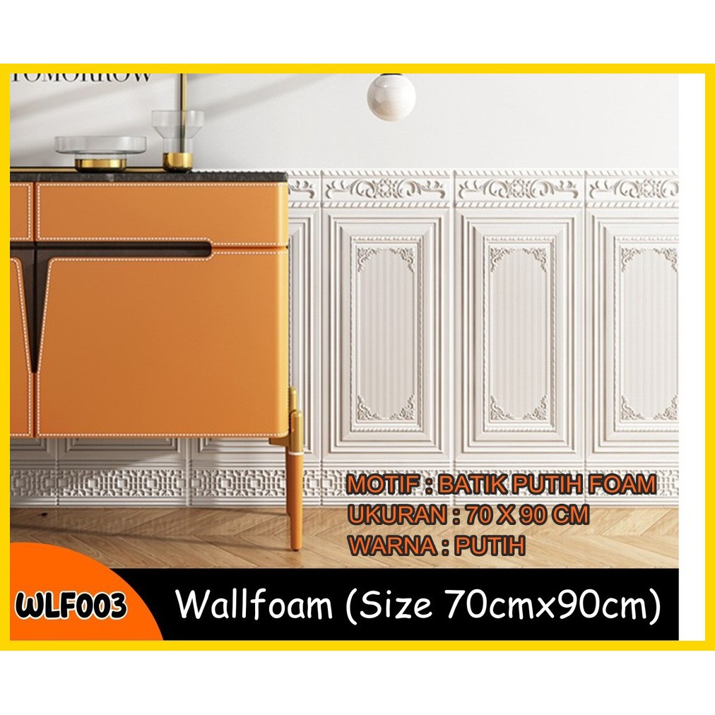 COD BAYAR DI TEMPAT - WALLPAPER DINDING BRICKFOAM BATIK 3D WALL FOAM