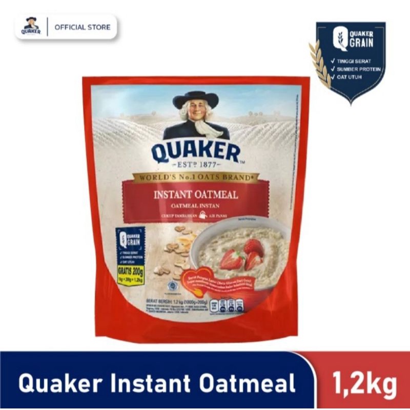 

QUAKER INSTANT OATMEAL 1.2 KG