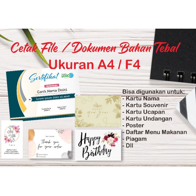 

CETAK FILE/DOKUMEN A4 dan F4 BAHAN TEBAL