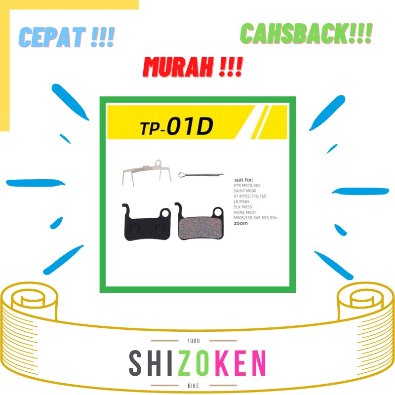 Toopre TP-01D Kampas Rem Brake Pad Shimano XTR M975 Saint XT SLX Hone