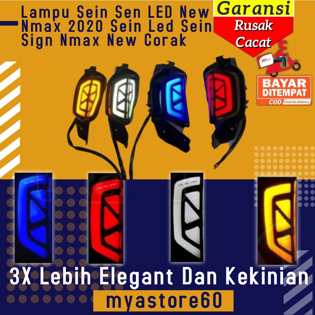 Lampu Sein Sen LED New Nmax 2020 Sein Led Sein Sign Aksesoris Variasi Yamaha New Nmax 2020 New Corak