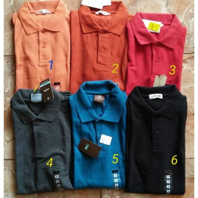XS M POLOSHIRT KAOS  KERAH pria  cole  Shopee Indonesia