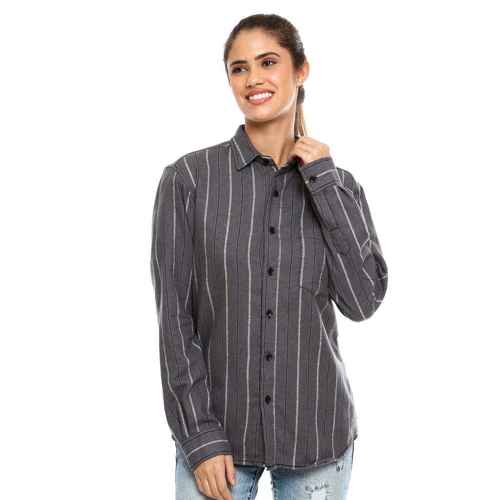 

ALTON Grey Stripe Flanel