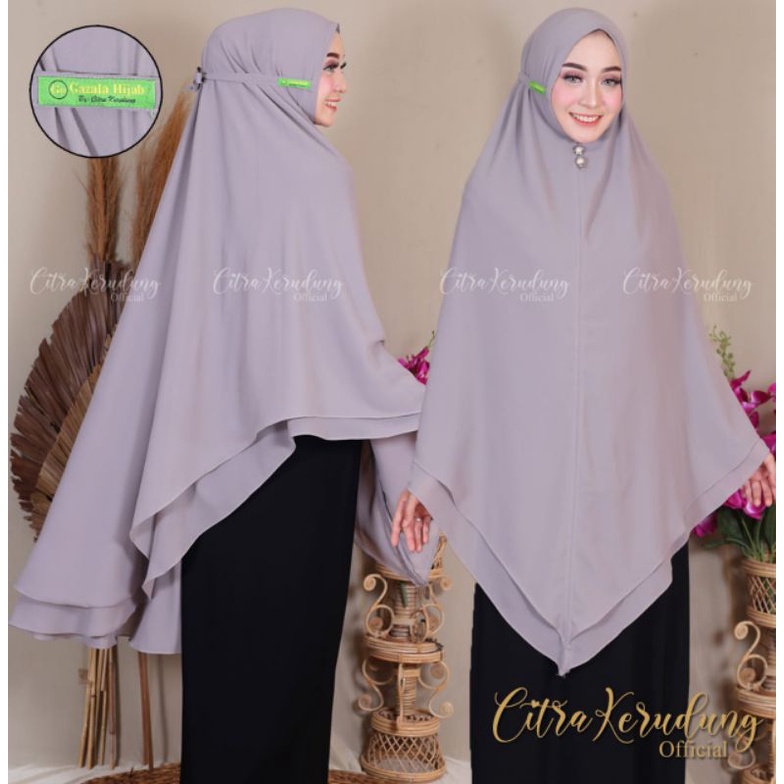 TERPOPULER Khimar Tali Syari Jumbo Jilbab Model V Shape Lancip Segitiga Pinguin Hijab Kerudung