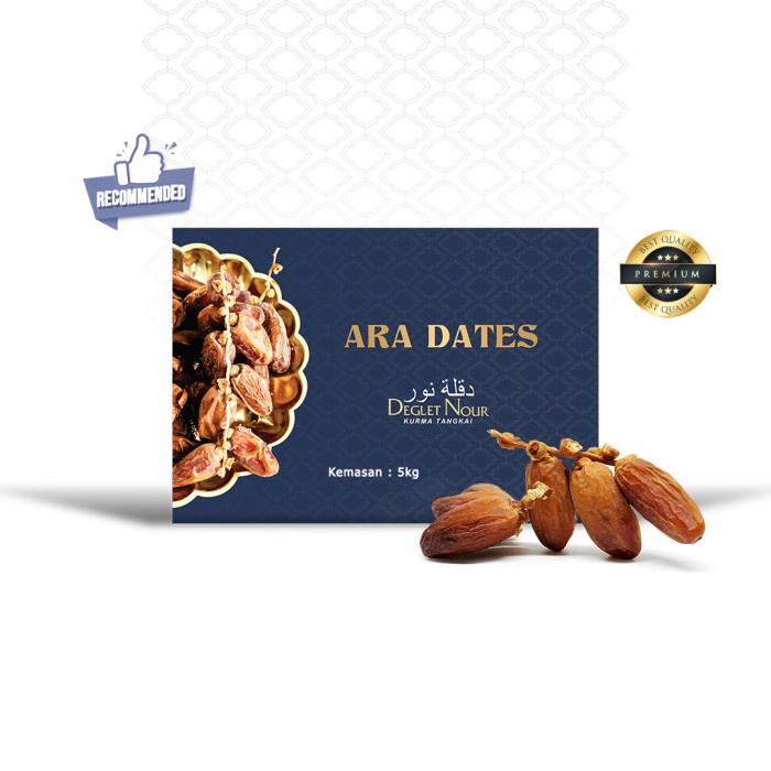 

Kurma Terbaru - Kurma Tunisia Tangkai 5 Kg Ara Dates Kemtan Premium Deglet Nour