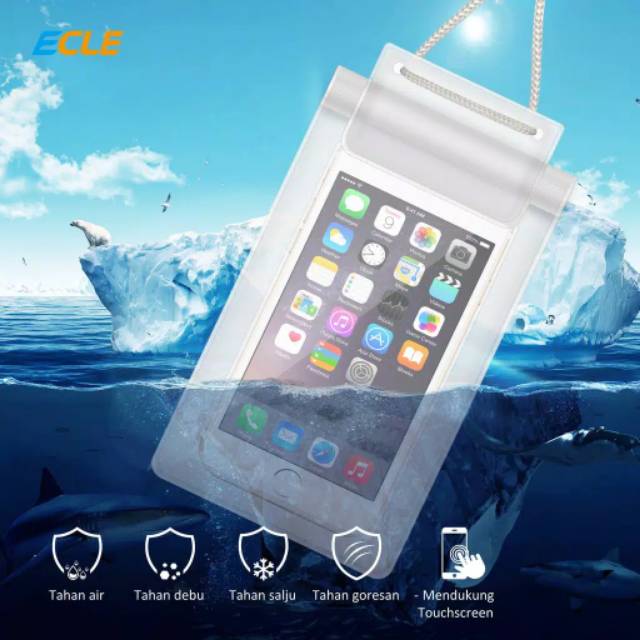 Waterprof Waterproof Case Hp Camera Bag XL Premium Import max 6 inchi