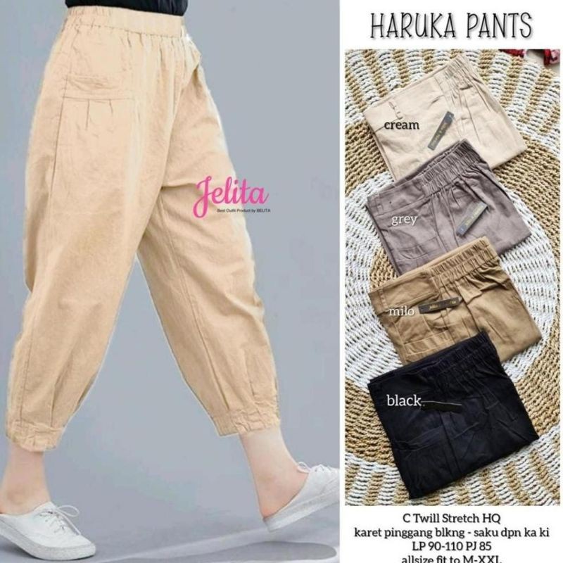 HINATA PANTS//celana korea cotton twill//CELANA TWILL PREMIUM//CELANA WANITA//MERA PANTS