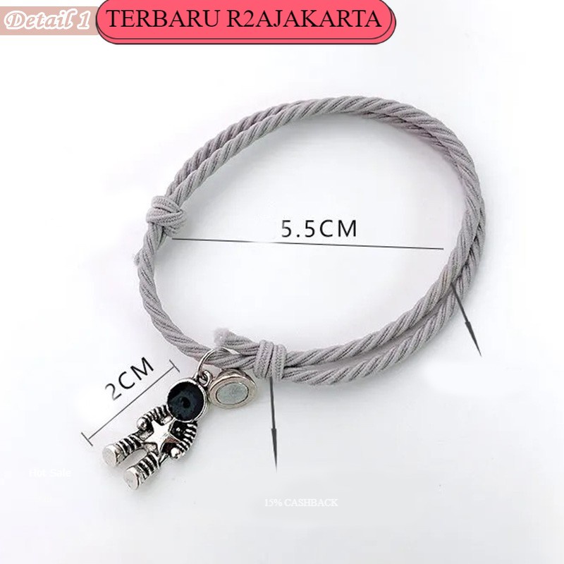 TERBARU COD 2Pcs Gelang Couple Magnet Astronot Pasangan Sahabat Pacar Pria &amp; Wanita Bestie GLG12 Bisa R2a