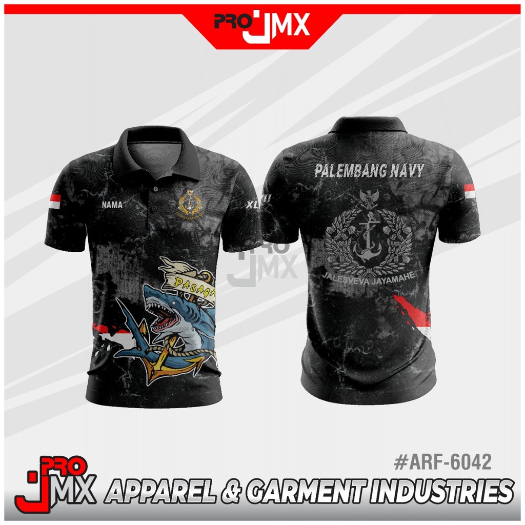 PROJMX - KAOS JERSEY FULL PRINTING PALEMBANG NAVY (BISA CUSTOM)