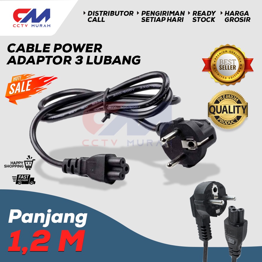 Kabel Power AC || Type KB-PK400 || Kabel Power AC For Laptop Charger