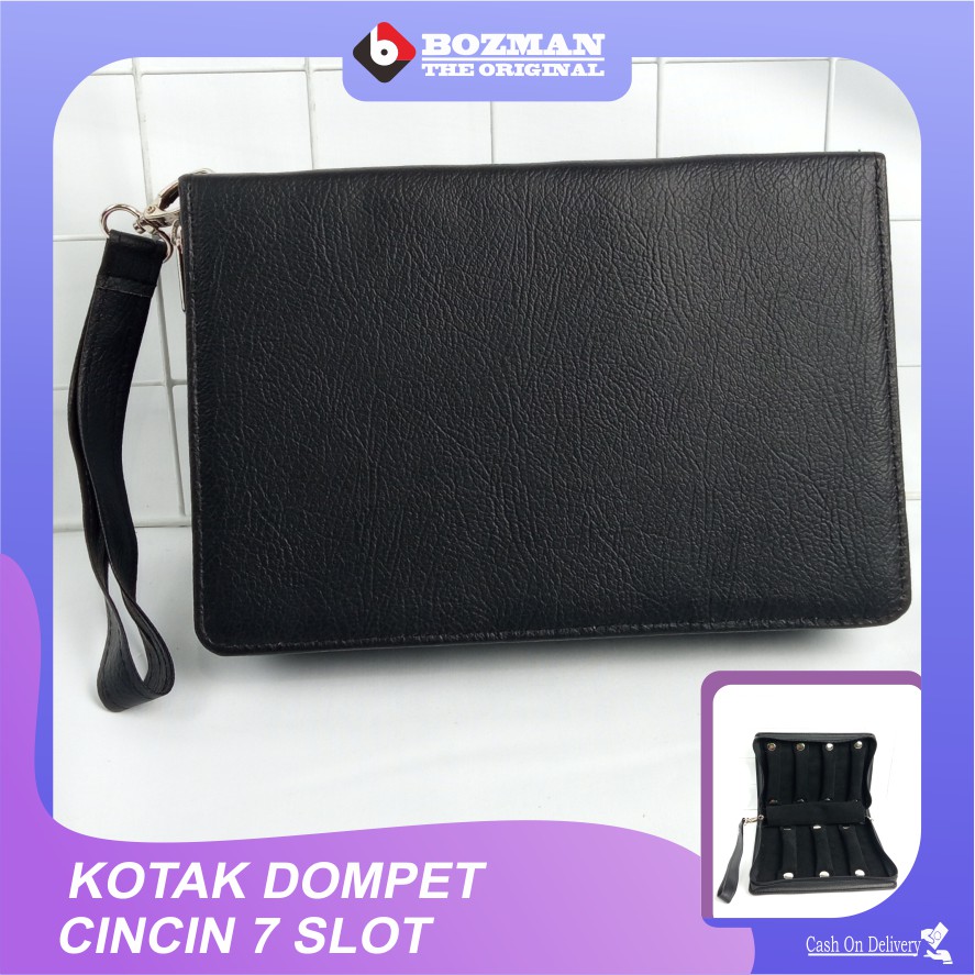 DOMPET TAS CINCIN BATU1,2, 3, 5, 7, 9 &amp; 11 Slot  TEMPAT PENYIMPANAN PERHIASAN CINCIN MEWAH