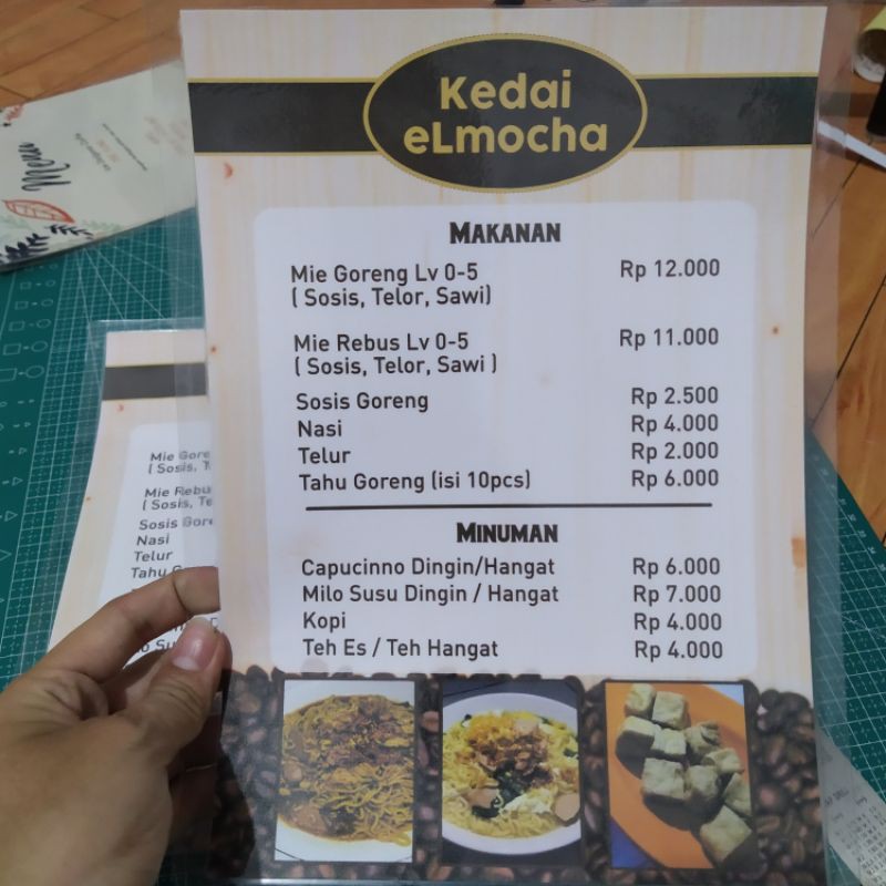 

PRINT MENU + laminating