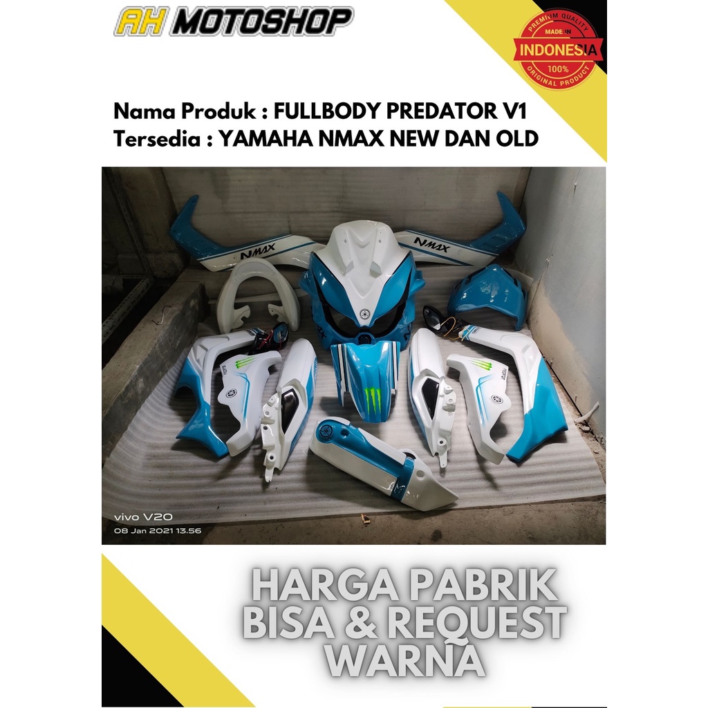 PREDATOR YAMAHA NMAX PREDATOR V2 NMAX NEW 2020 2021 DAN LAMA BIRU PUTIH TOSKA
