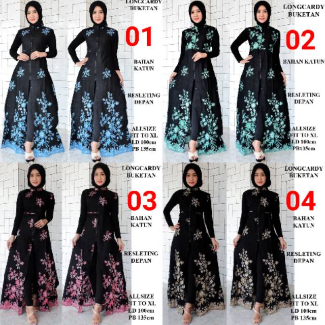 Outer Batik cardigan Long CARDI SOGAN Batik Printing