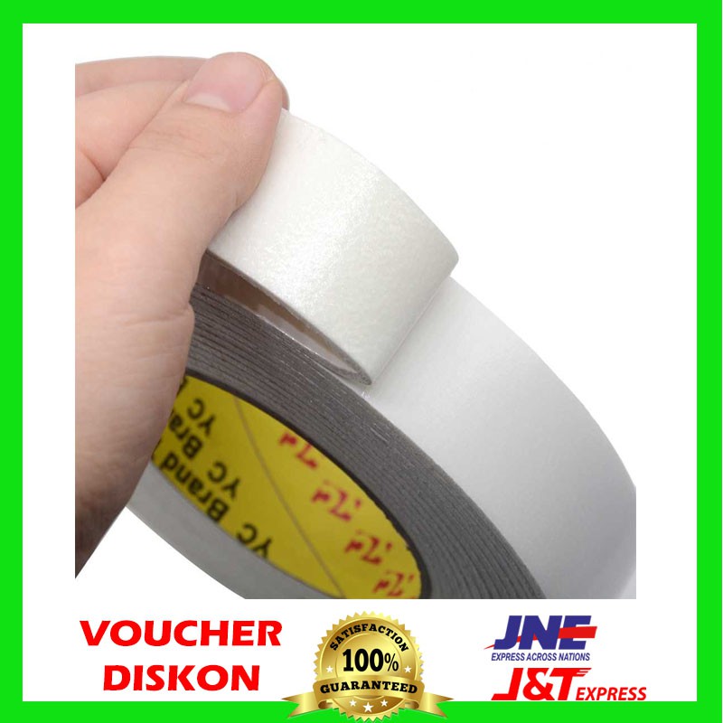 

Perekat Double Tape Acrylic Adhesive No Trace Sticker J4703 - Double Tape