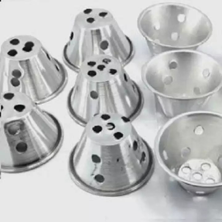 Cetakan Bolu Kukus Mekar Pendek Tinggi Alumunium Kecil Besar Mini Food Grade Kue Cake Loyang Lusinan