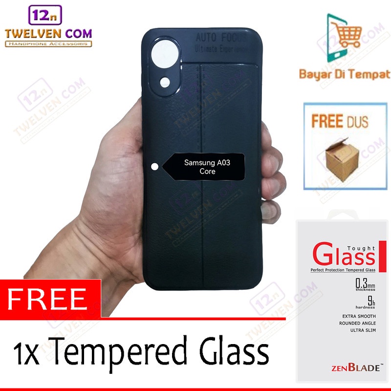 Case Auto Focus Softcase Samsung A03 Core - Free Tempered Glass