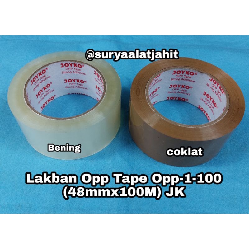 Lakban Opp-1-100 JK (48mmx100M) @1rol =rp.13.000/100M