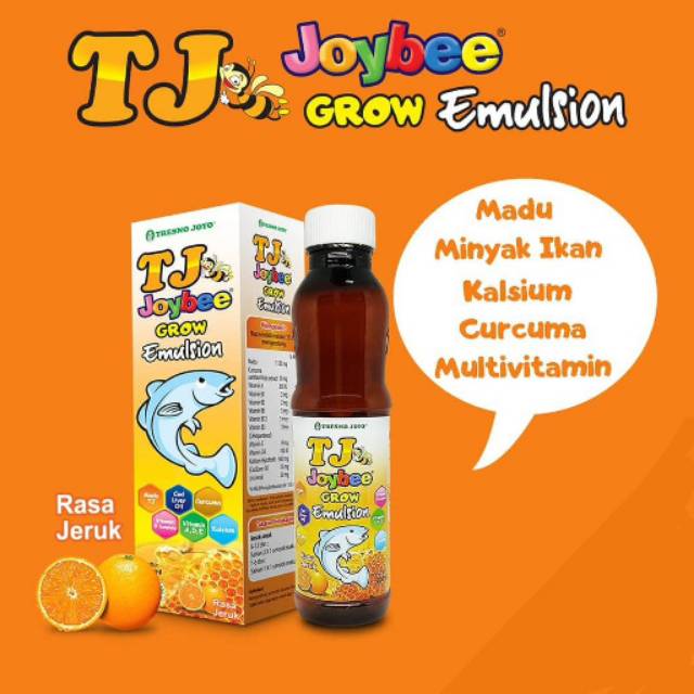 [FREE PACKING] TJ Joybee Grow Emulsion Multivitamin Anak 200ml ml