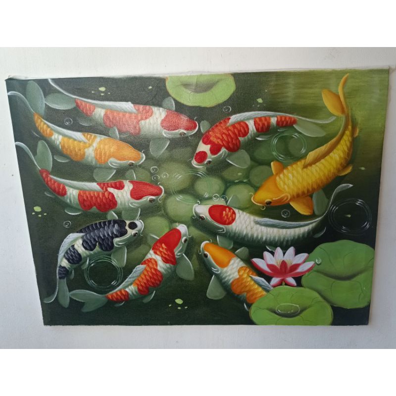 Lukisan Ikan Koi Feng shui