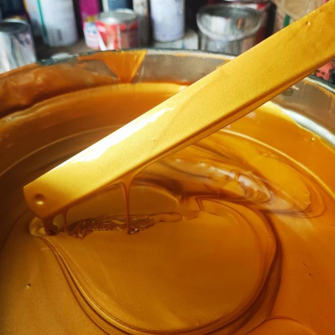 Cat gold nc 1L - cat warna emas | gold terang 1kg Termurah
