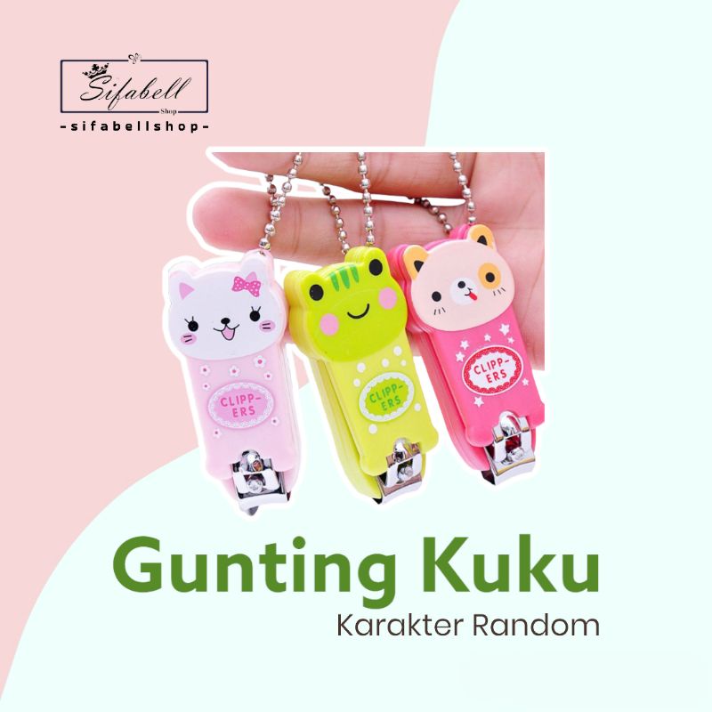 Gunting Kuku Mini Warna Pemotong Kuku Alat Potong Kuku Motif Murah