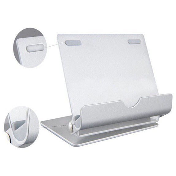 Stand Holder Aluminium Kasir Untuk Tablet Ipad PC Smartphone 360°