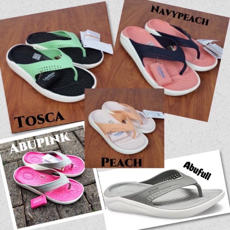 TERMURAH Sendal Crocs Literide Jepit Wanita / Flip / Sandal Jepit Karet Suster / Perawat women