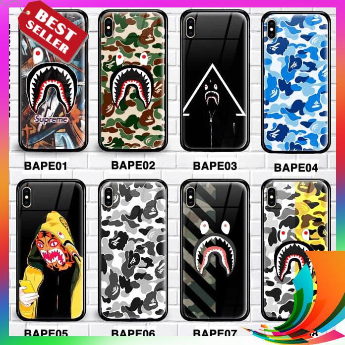 【TERBARU】 SAMSUNG GALAXY NOTE 10 PLUS PREMIUM Case Hp Glass MOTIF BAPE 2