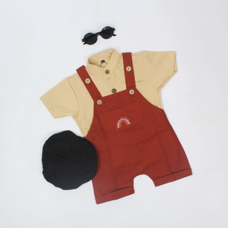 OVERALL - Promo 10.10 Overall Anak Jumper Bayi Baby Kids Cewek Cowo Perempuan Laki Katun Lucu Murah 1 2 3 4